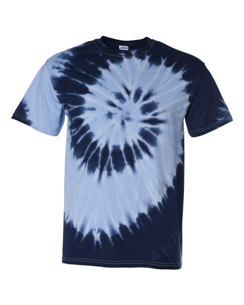 Tie-Dyed - Two-Color Spiral Short Sleeve T-Shirt - 20002