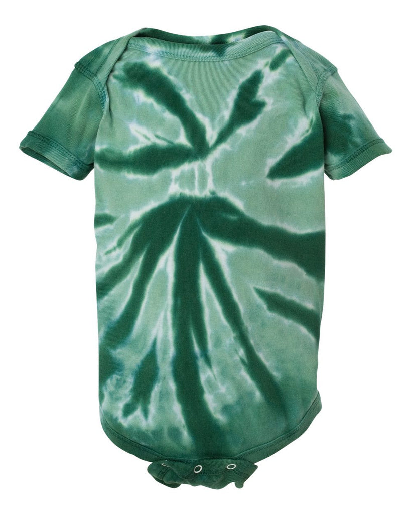Tie-Dyed - Infant Tone-on-Tone Pinwheel Short Sleeve Creeper - 4400TT