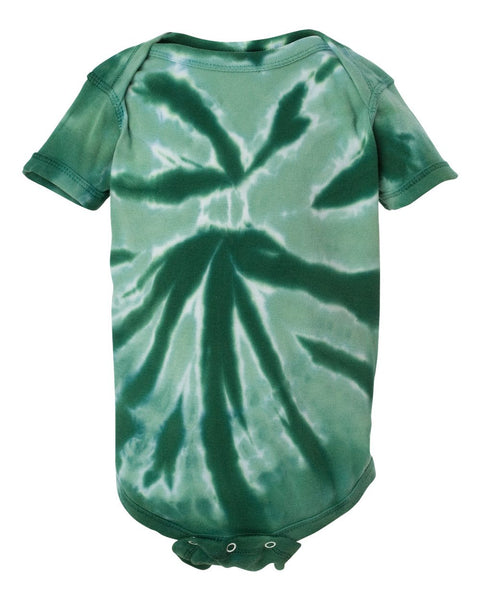 Tie-Dyed - Infant Tone-on-Tone Pinwheel Short Sleeve Creeper - 4400TT