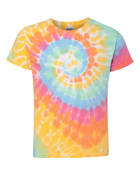 Tie-Dyed - Youth Multicolor Spiral T-Shirt - 20MSB